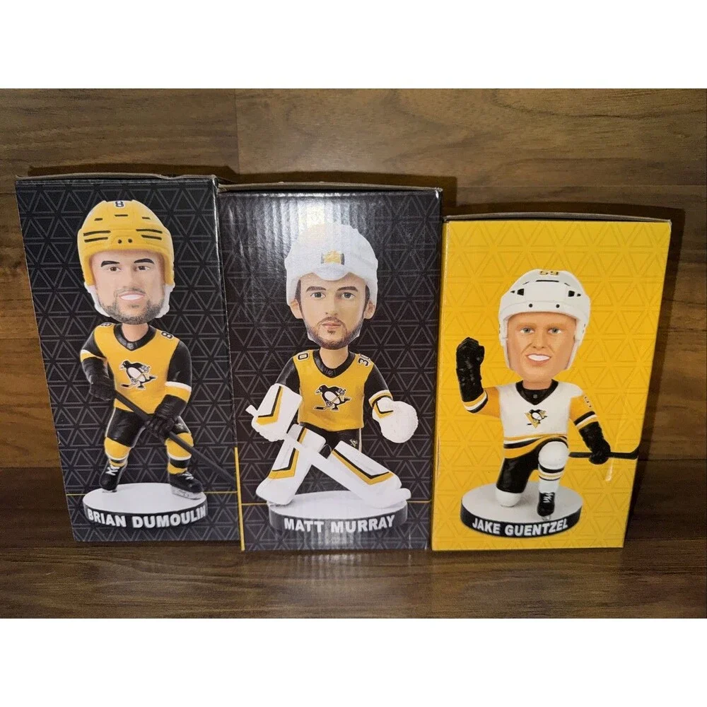 Pittsburgh Penguins Bobbleheads Dumoulin, Guentzel, & Murray